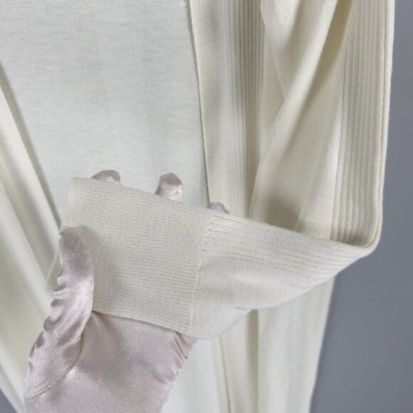 NWT asos PETITE Romania 🇷🇴 Made Long Sleeve Rib Open Cardigan Longline Size 2 - Picture 7 of 8